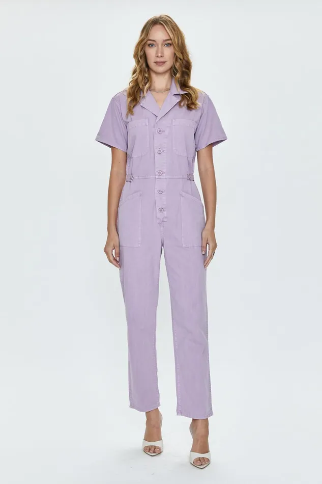 Pistola Denim Grover Short Sleeve Field Suit 8211 Iris Women Jumpsuits and Rompers Pistola Denim Grover Short Sleeve Field Suit 8211 Iris Women Jumpsuits and Rompers