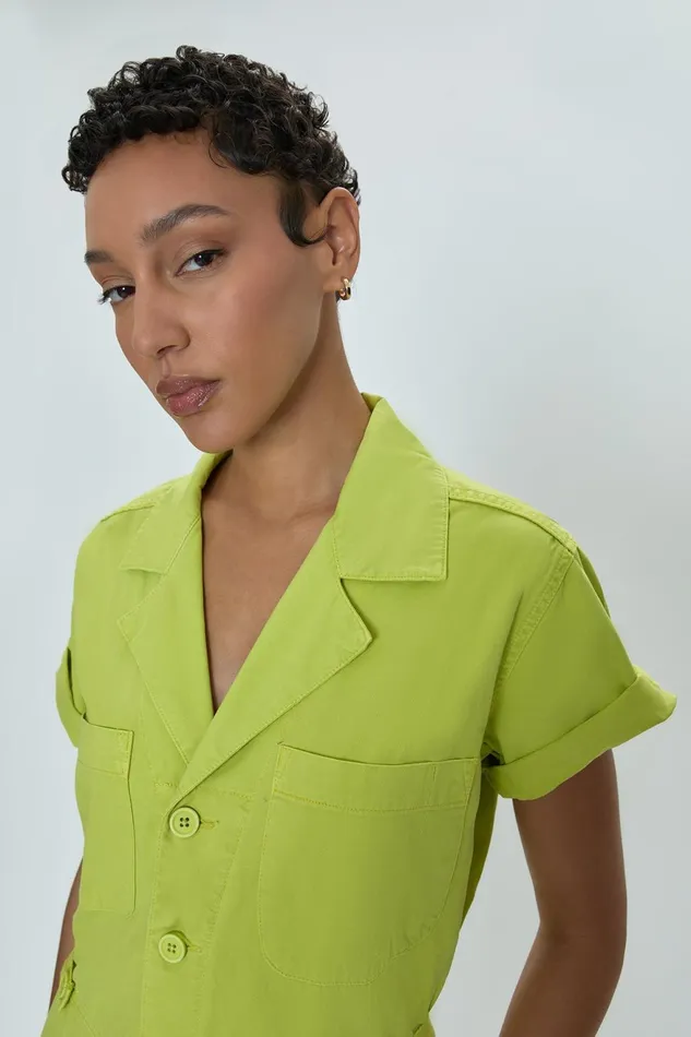 Pistola Denim Grover Short Sleeve Field Suit 8211 Margarita Women Jumpsuits and Rompers