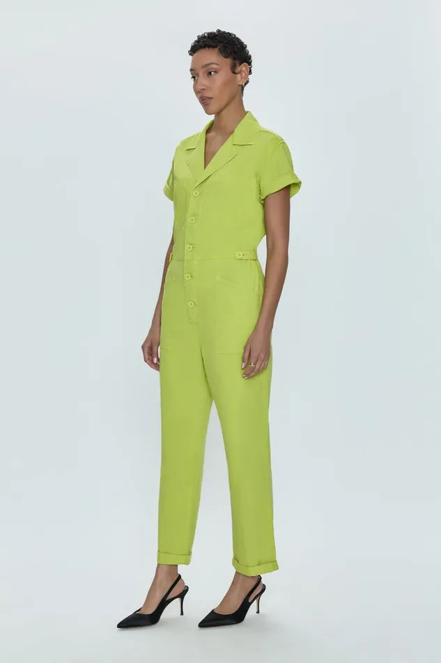 Pistola Denim Grover Short Sleeve Field Suit 8211 Margarita Women Jumpsuits and Rompers