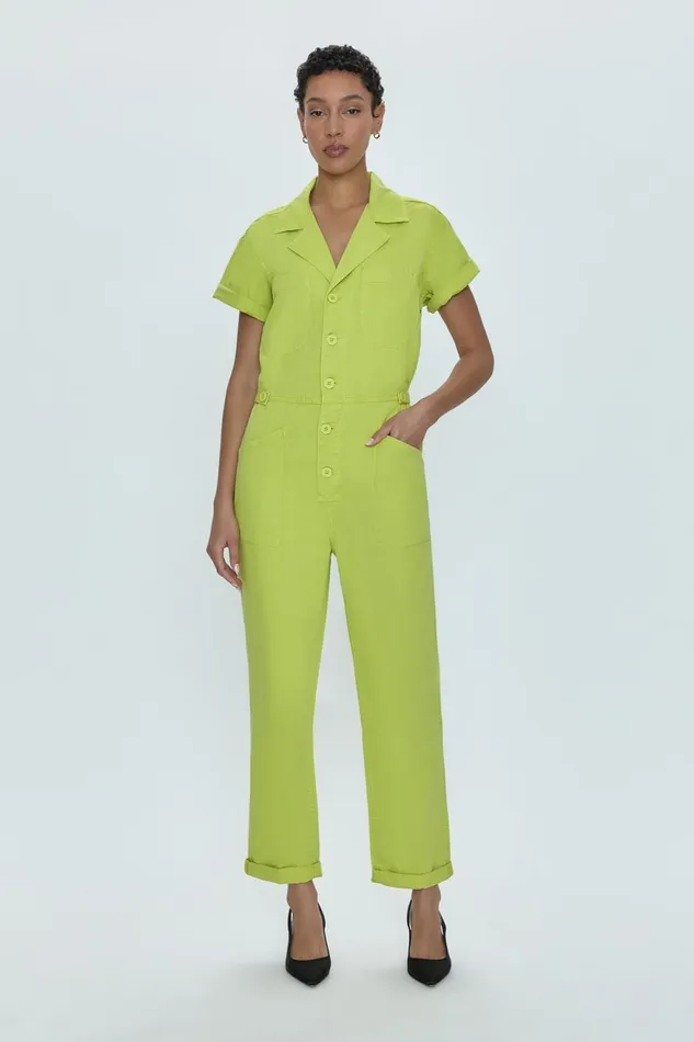Pistola Denim Grover Short Sleeve Field Suit 8211 Margarita Women Jumpsuits and Rompers