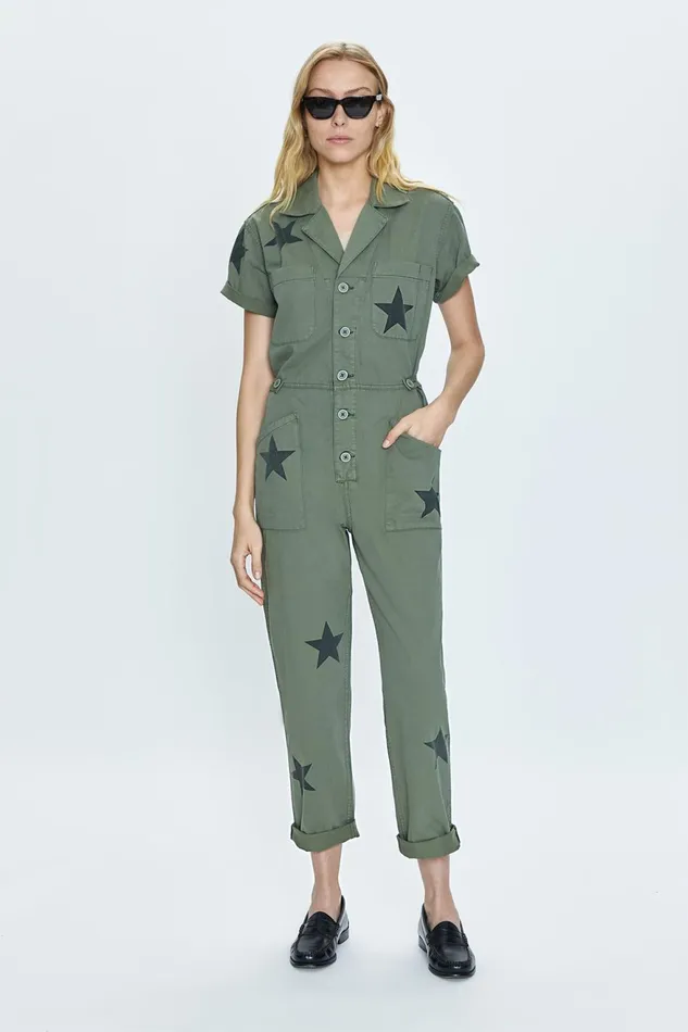 Pistola Denim Grover Short Sleeve Field Suit 8211 Royal Honor Women Jumpsuits and Rompers Pistola Denim Grover Short Sleeve Field Suit 8211 Royal Honor Women Jumpsuits and Rompers
