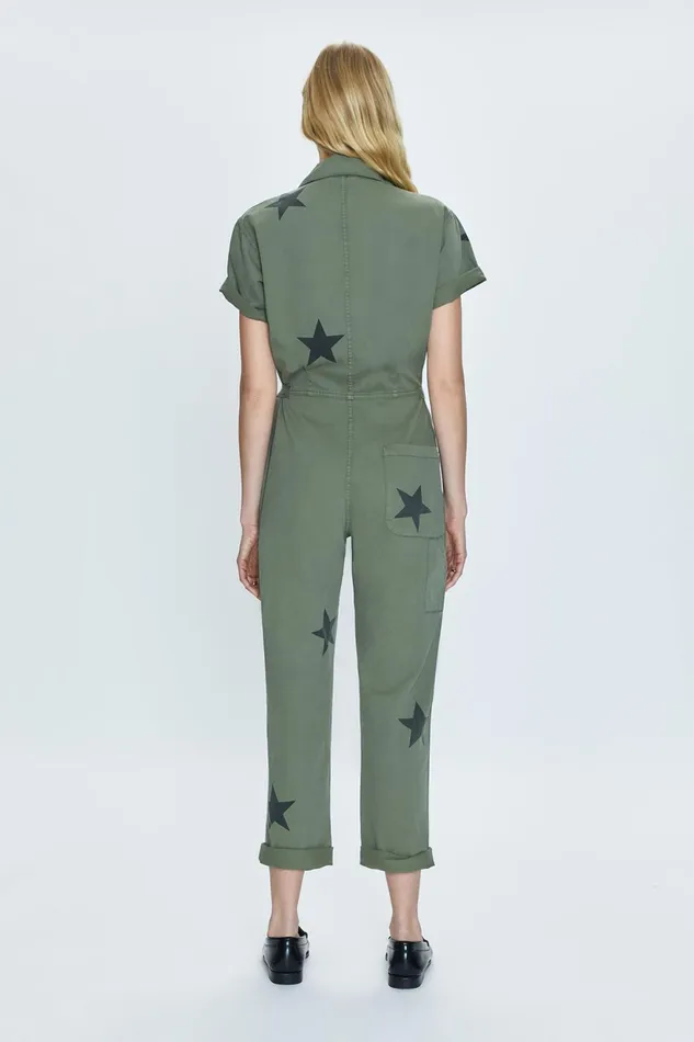 Pistola Denim Grover Short Sleeve Field Suit 8211 Royal Honor Women Jumpsuits and Rompers