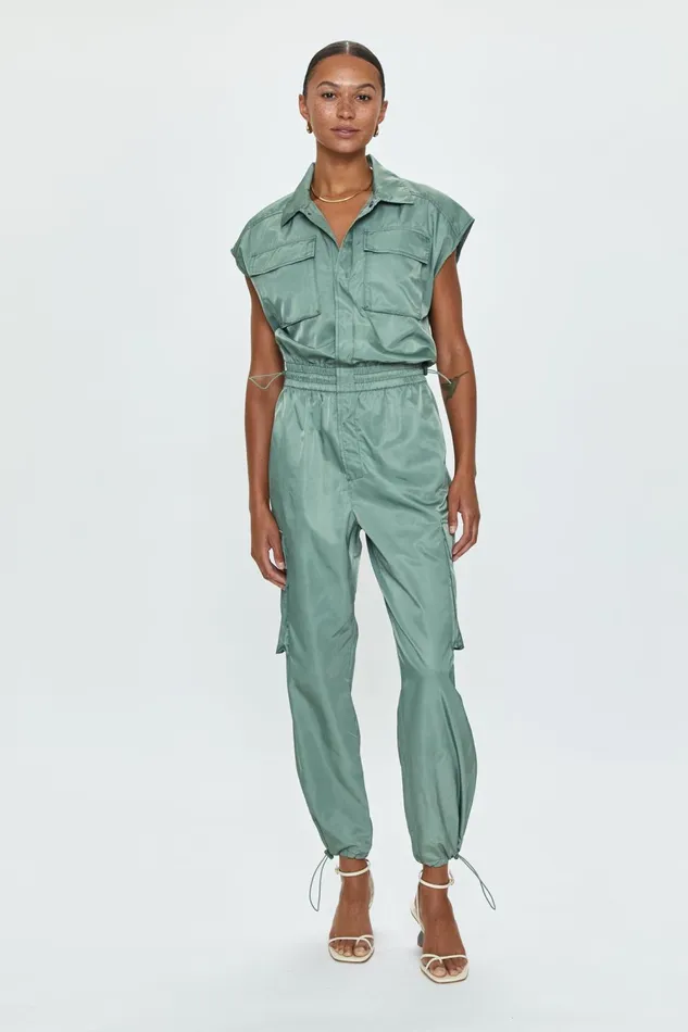 Pistola Denim Jade Cargo Jumpsuit 8211 Bluff Women Jumpsuits and Rompers