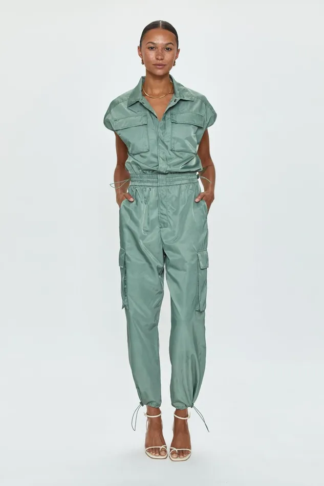 Pistola Denim Jade Cargo Jumpsuit 8211 Bluff Women Jumpsuits and Rompers