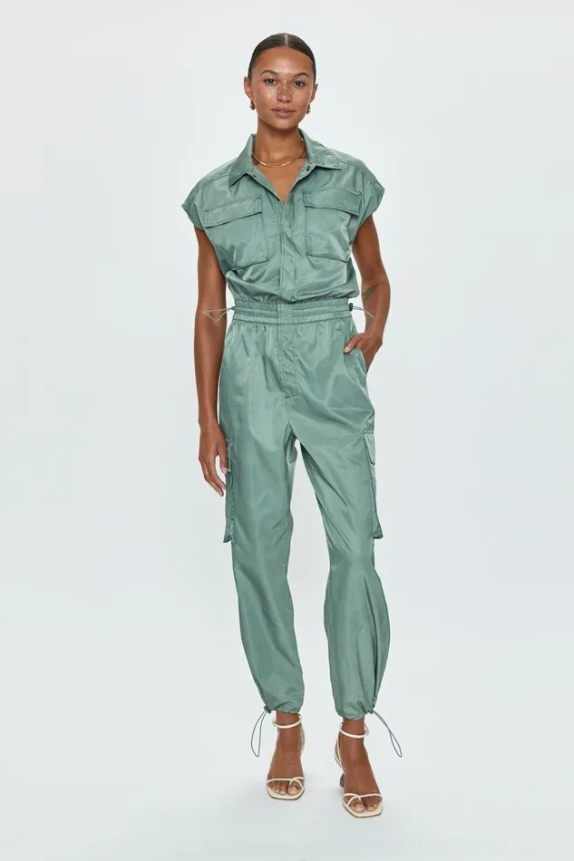 Pistola Denim Jade Cargo Jumpsuit 8211 Bluff Women Jumpsuits and Rompers