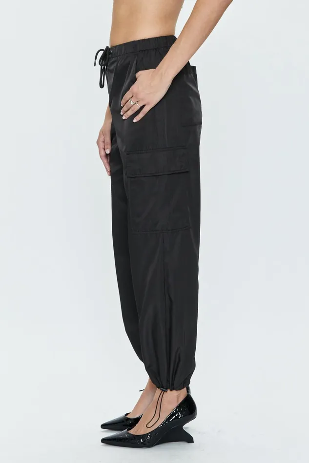 Pistola Denim Jade Lightweight Cargo Trouser 8211 Black Women Pants