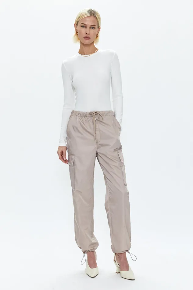 Pistola Denim Jade Lightweight Cargo Trouser 8211 Taupe Women Pants