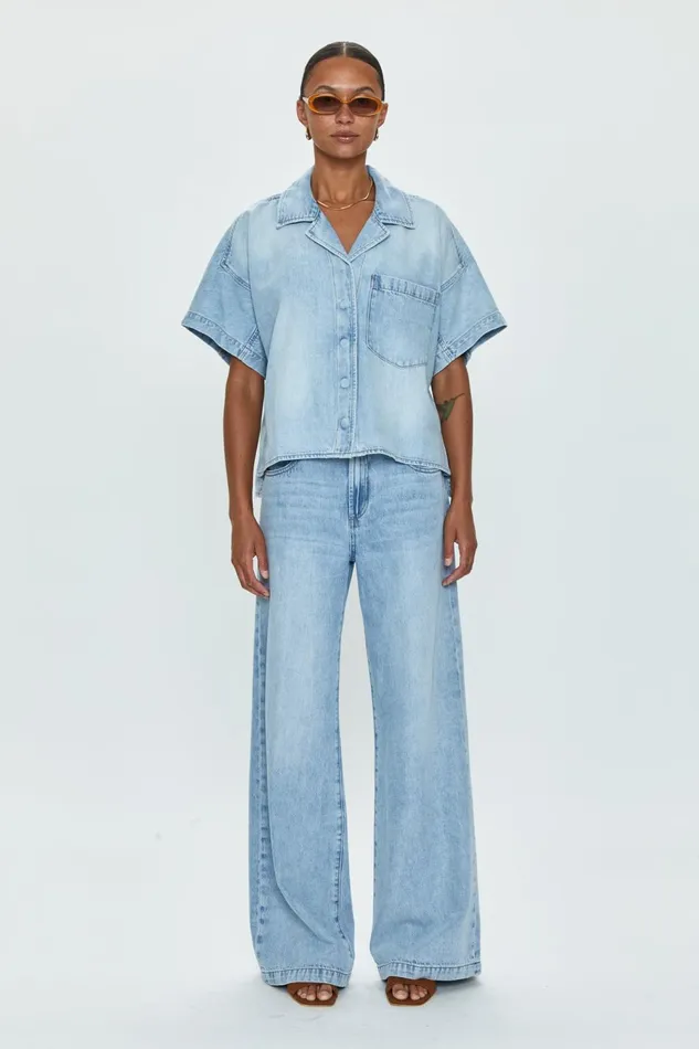 Pistola Denim Jadyn Low Slung Palazzo 8211 Chateau Women Denim