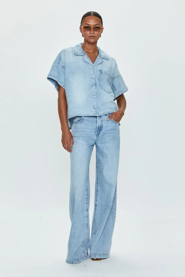 Pistola Denim Jadyn Low Slung Palazzo 8211 Chateau Women Denim