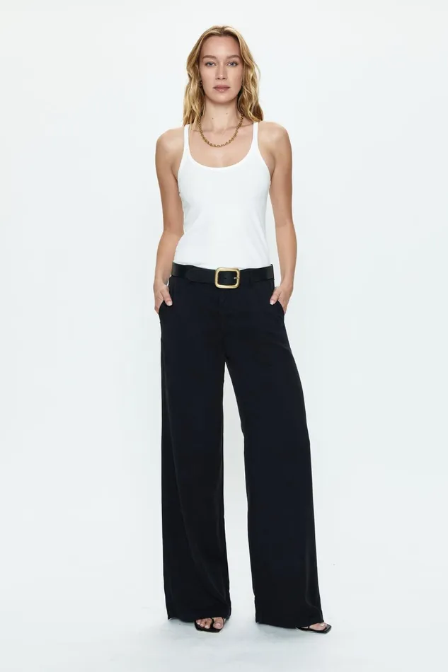 Pistola Denim Jadyn Low Slung Palazzo 8211 Fade To Black Women Pants