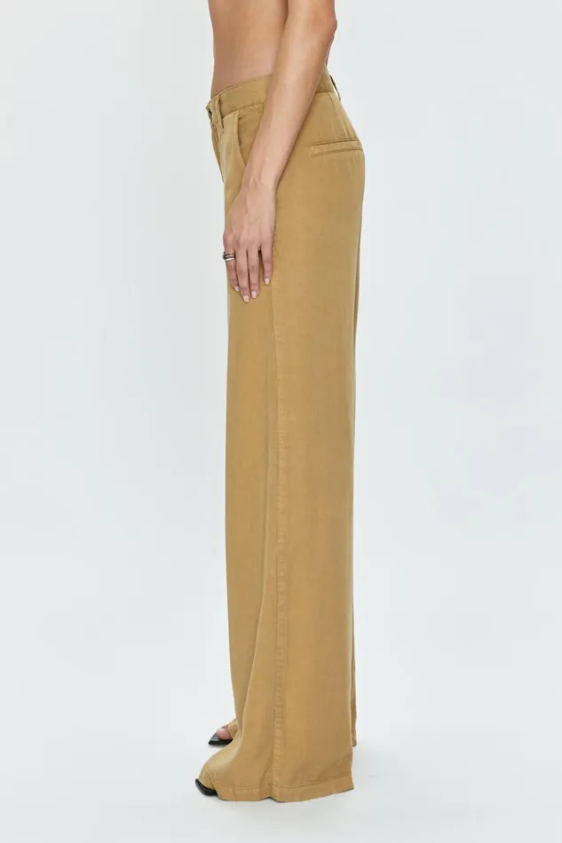 Pistola Denim Jadyn Low Slung Palazzo 8211 Khaki Women Pants