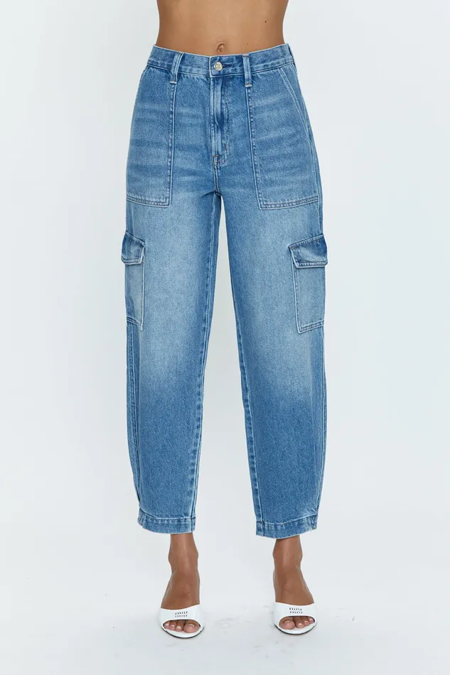 Pistola Denim Josephine High Rise Cargo 8211 Paradigm Women Denim
