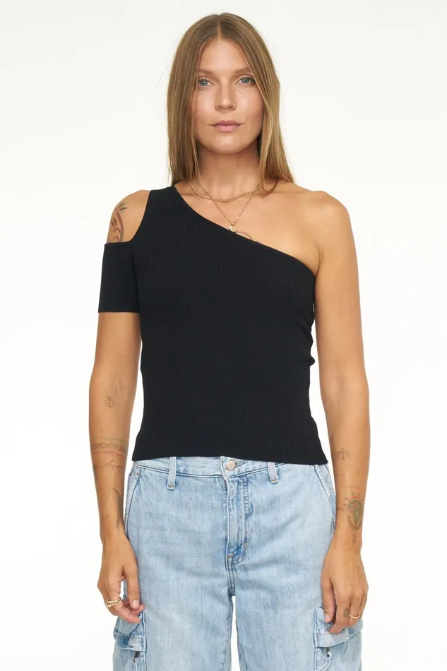 Pistola Denim Kaia Asymmetrical Top 8211 Midnight Women Tops