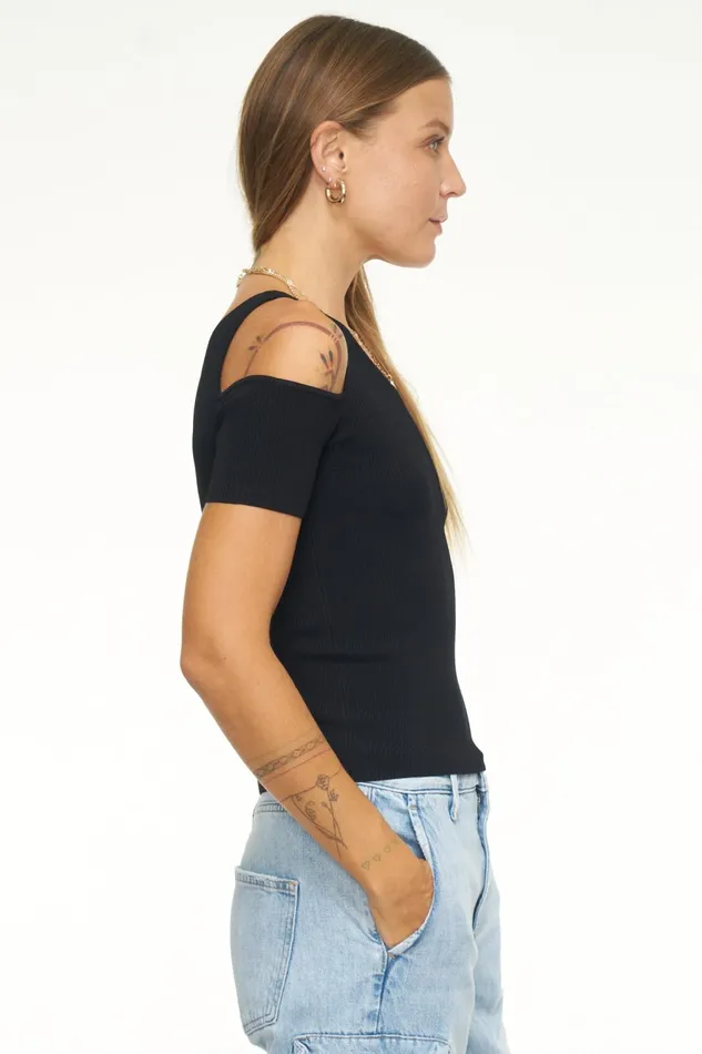 Pistola Denim Kaia Asymmetrical Top 8211 Midnight Women Tops