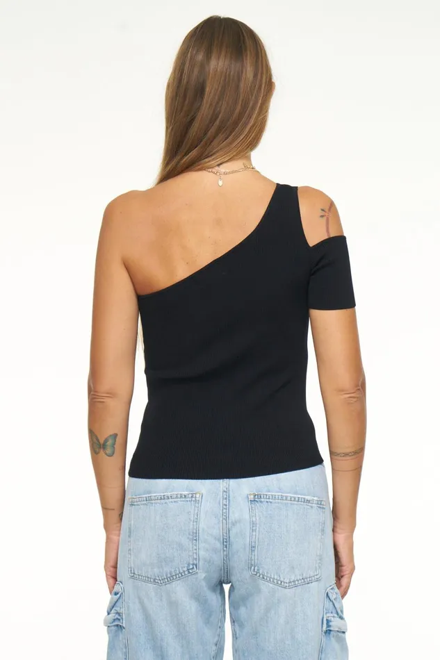 Pistola Denim Kaia Asymmetrical Top 8211 Midnight Women Tops