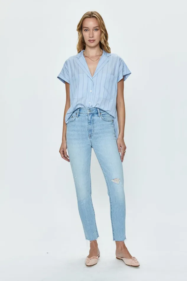 Pistola Denim Kate High Rise Slim Straight Women Denim