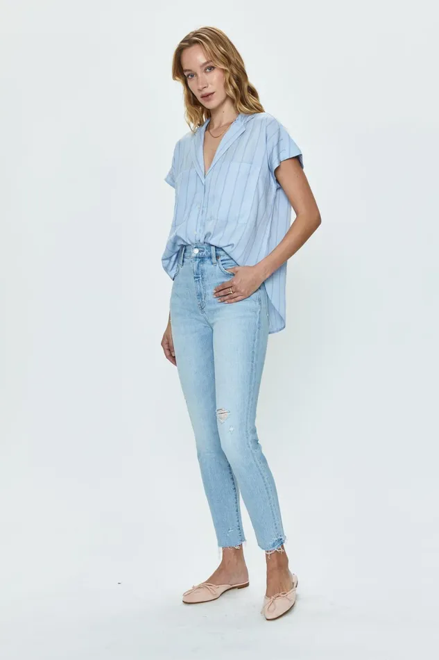 Pistola Denim Kate High Rise Slim Straight Women Denim