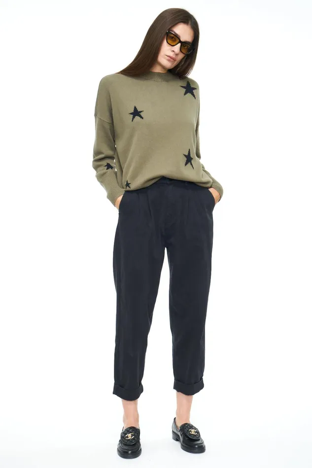 Pistola Denim Kellin Pleated Trouser 8211 Fade To Black Women Pants