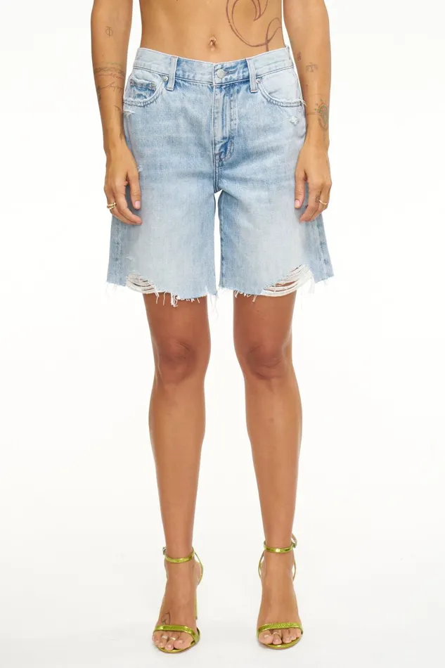 Pistola Denim Kelly 90s Skater Short 8211 Rotunda Distressed Women Denim