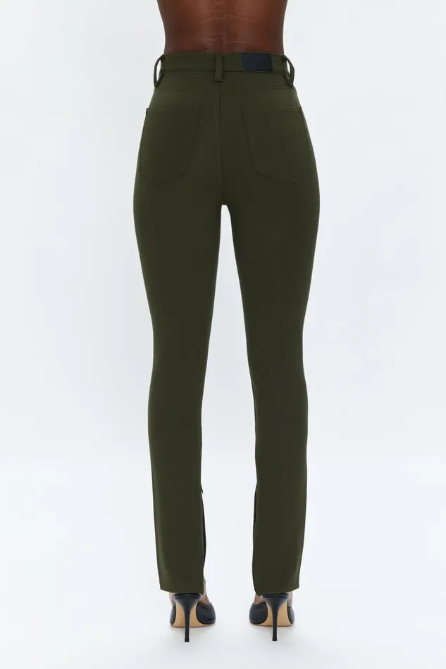 Pistola Denim Kendall High Rise Skinny Scuba WZippers 8211 Forest Women Pants