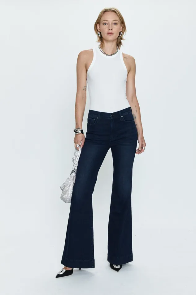 Pistola Denim Kinsley Mid Rise Ultra Flare 8211 8mm Women Denim