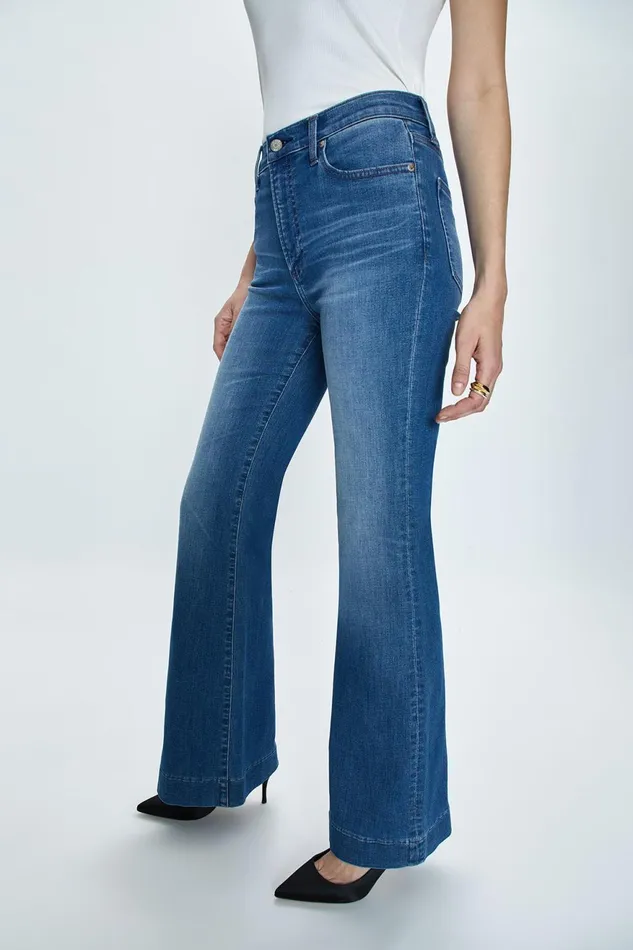 Pistola Denim Kinsley Mid Rise Ultra Flare 8211 Spindler Women Denim