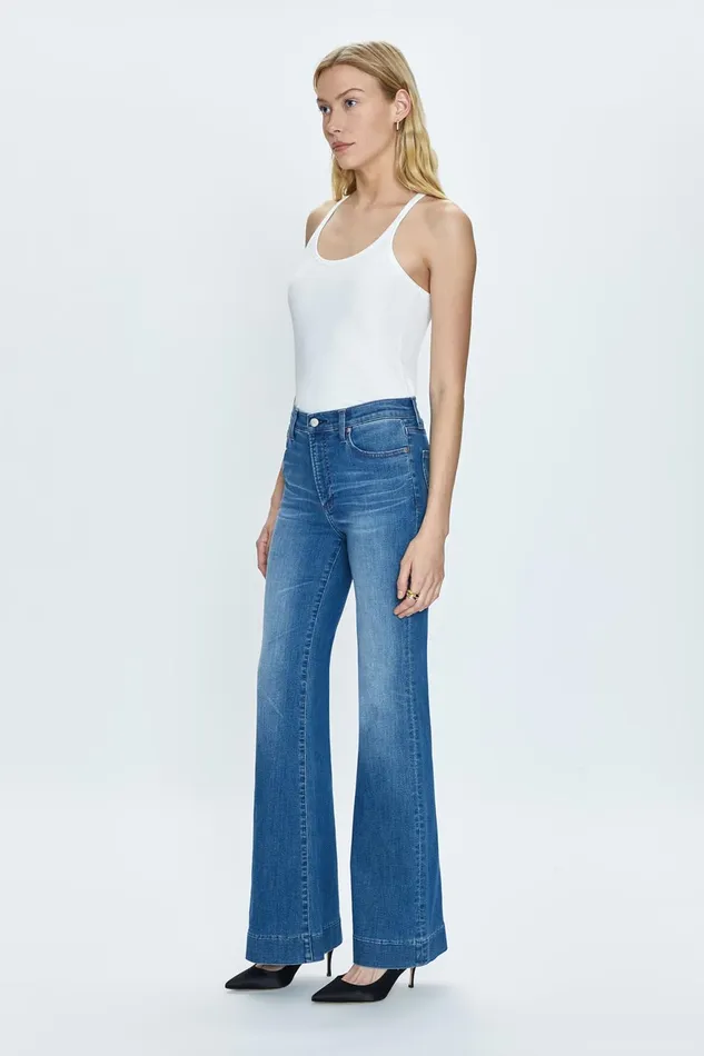 Pistola Denim Kinsley Mid Rise Ultra Flare 8211 Spindler Women Denim
