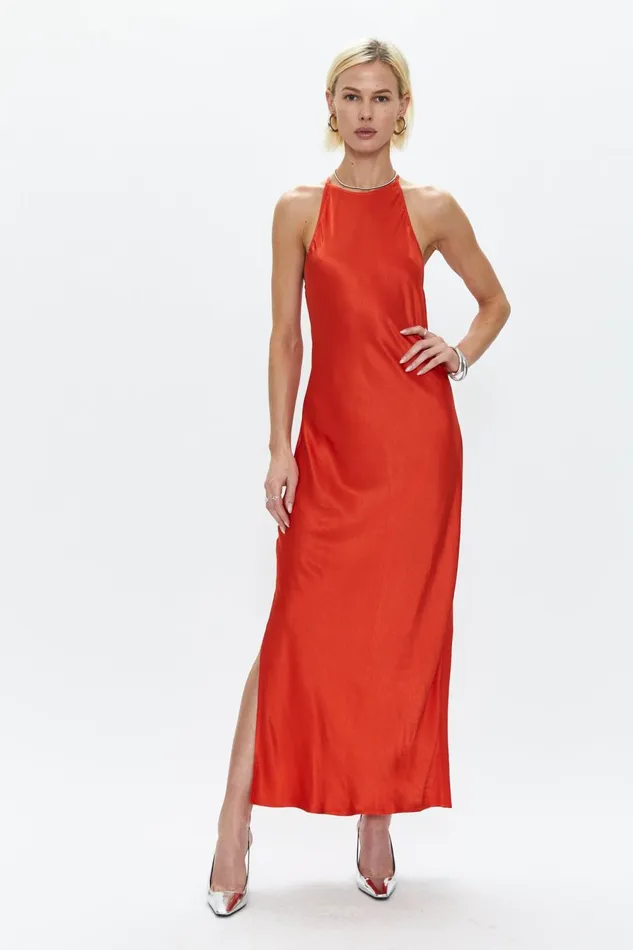 Pistola Denim Kristi Halter Slip Dress 8211 Poppy Women Dresses