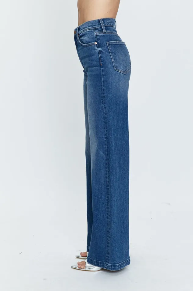 Pistola Denim Lana High Rise Wide Leg 8211 Cider Women Denim