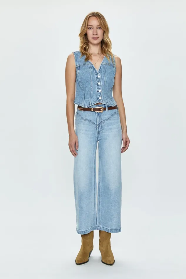 Pistola Denim Lana High Rise Wide Leg 8211 Saint Vincent Women Denim