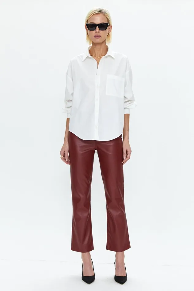 Pistola Denim Lennon High Rise Crop Boot 8211 Carmine Women Pants