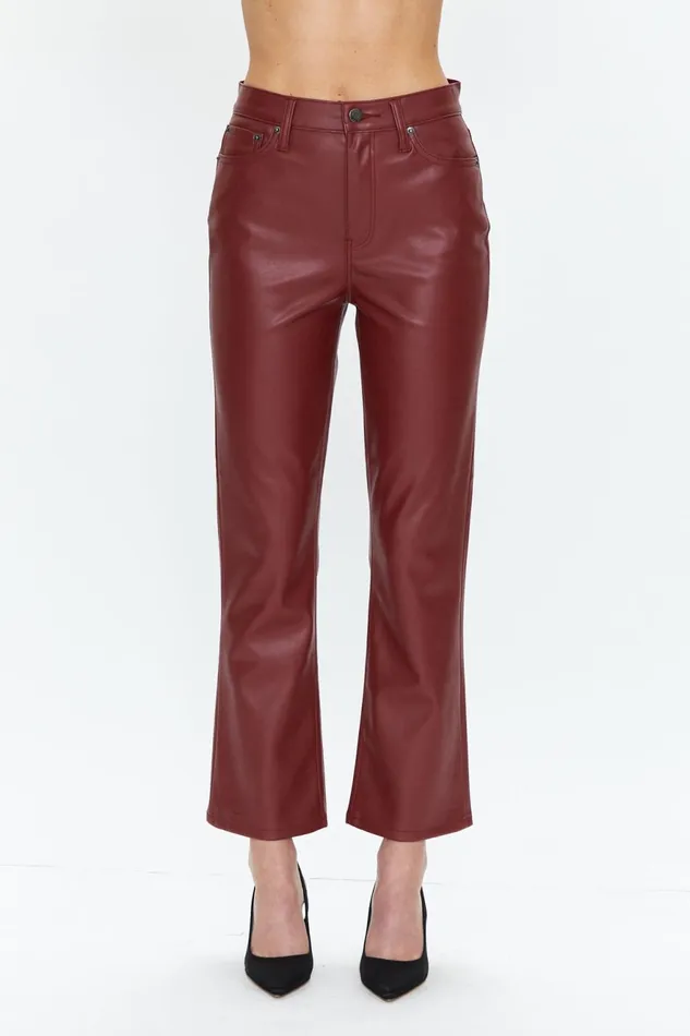 Pistola Denim Lennon High Rise Crop Boot 8211 Carmine Women Pants