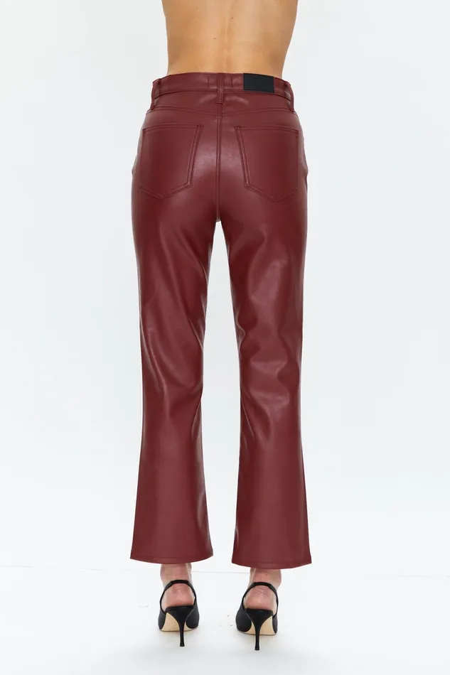 Pistola Denim Lennon High Rise Crop Boot 8211 Carmine Women Pants