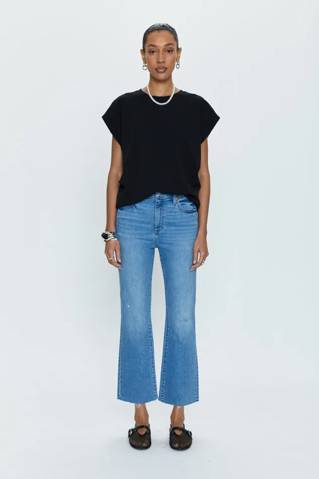 Pistola Denim Lennon High Rise Crop Boot 8211 Langford Vintage Women Denim