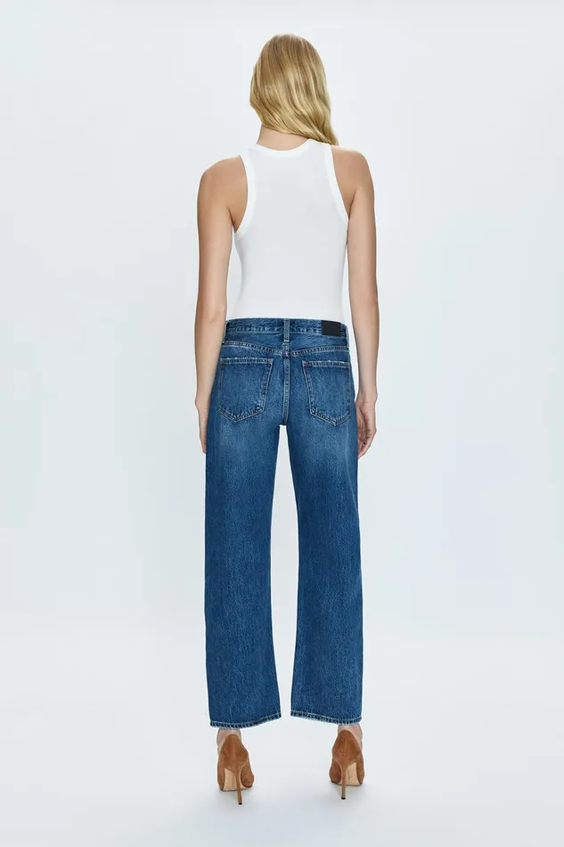 Pistola Denim Lexi Mid Rise Bowed Straight 8211 Artisan Women Denim