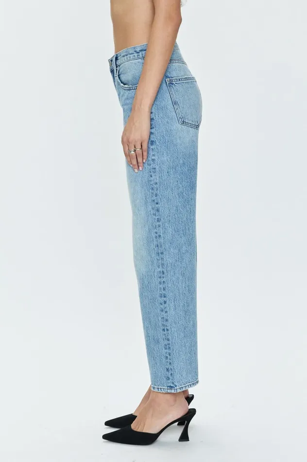 Pistola Denim Lexi Mid Rise Bowed Straight 8211 Bowie Women Denim