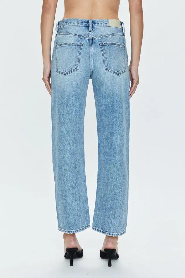 Pistola Denim Lexi Mid Rise Bowed Straight 8211 Bowie Women Denim