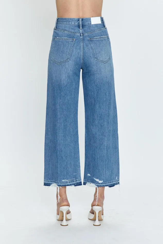 Pistola Denim Loretta High Rise Wide Leg Ankle 8211 Revaler Vintage Women Denim