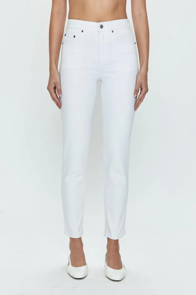 Pistola Denim Madi High Rise Slim 8211 White Women Denim
