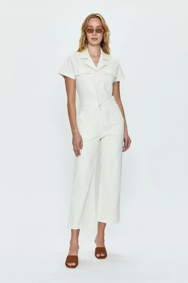 Pistola Denim Makenna Wide Leg Jumpsuit 8211 Eggshell Women Jumpsuits and Rompers Pistola Denim Makenna Wide Leg Jumpsuit 8211 Eggshell Women Jumpsuits and Rompers