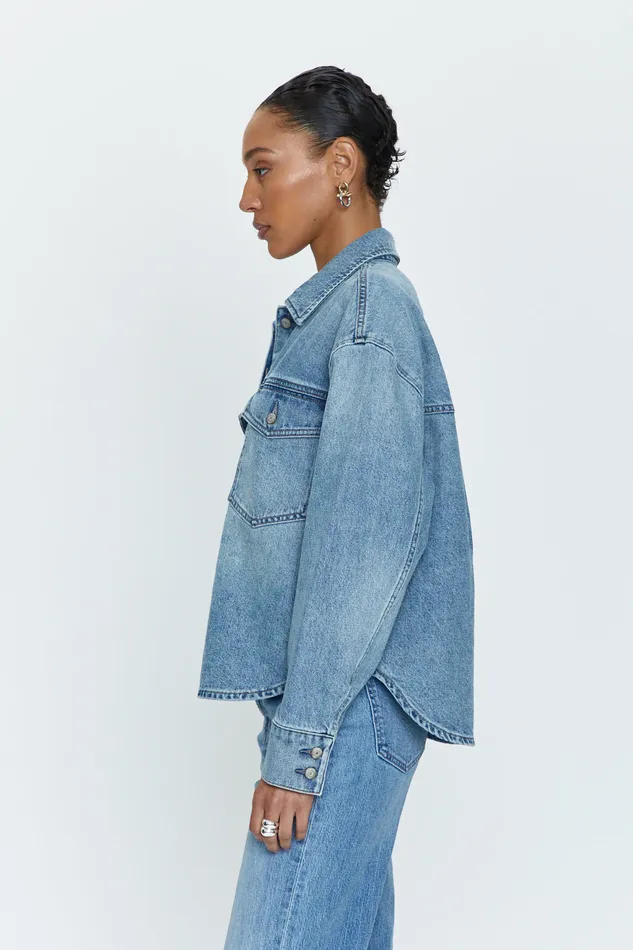 Pistola Denim Mandy Crop Shacket 8211 Marcel Women Denim
