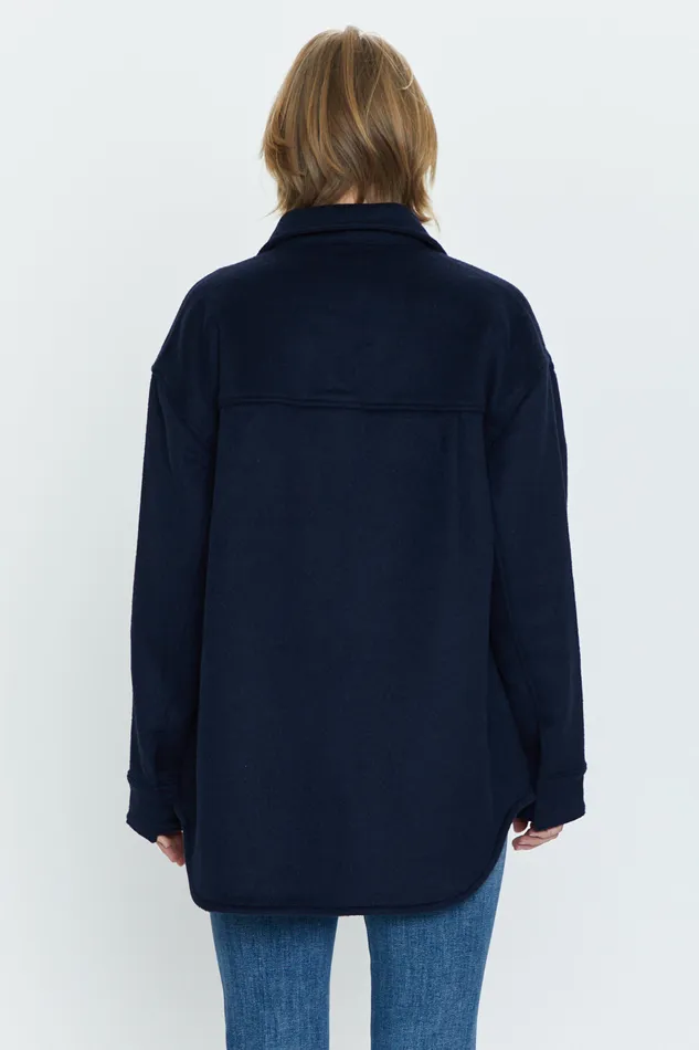 Pistola Denim Mandy Oversized Shirt Jacket 8211 Navy Sky Women Tops