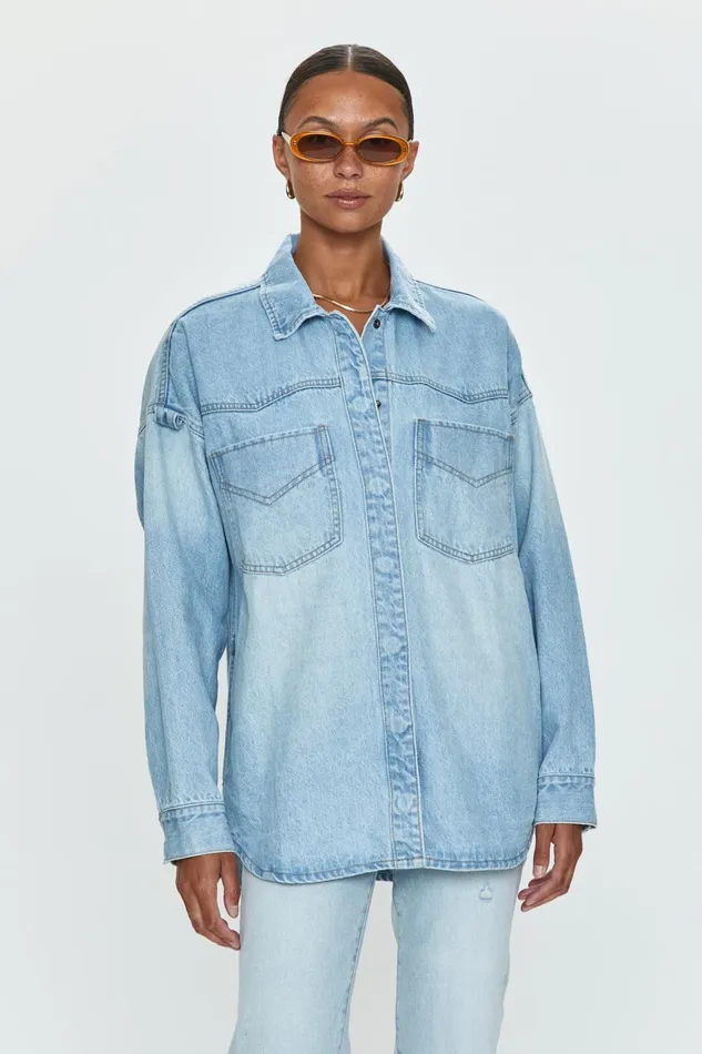 Pistola Denim Mandy Western Shacket 8211 Radiant Women Denim