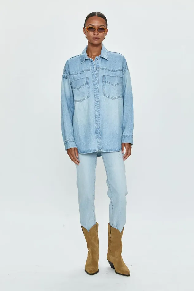 Pistola Denim Mandy Western Shacket 8211 Radiant Women Denim