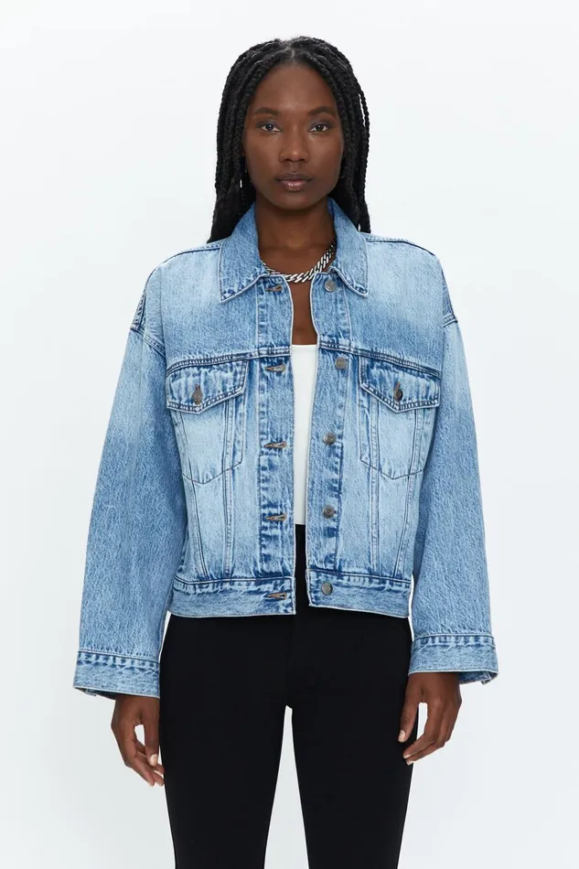 Pistola Denim Margot Oversized Denim Jacket 8211 Dover Women Denim