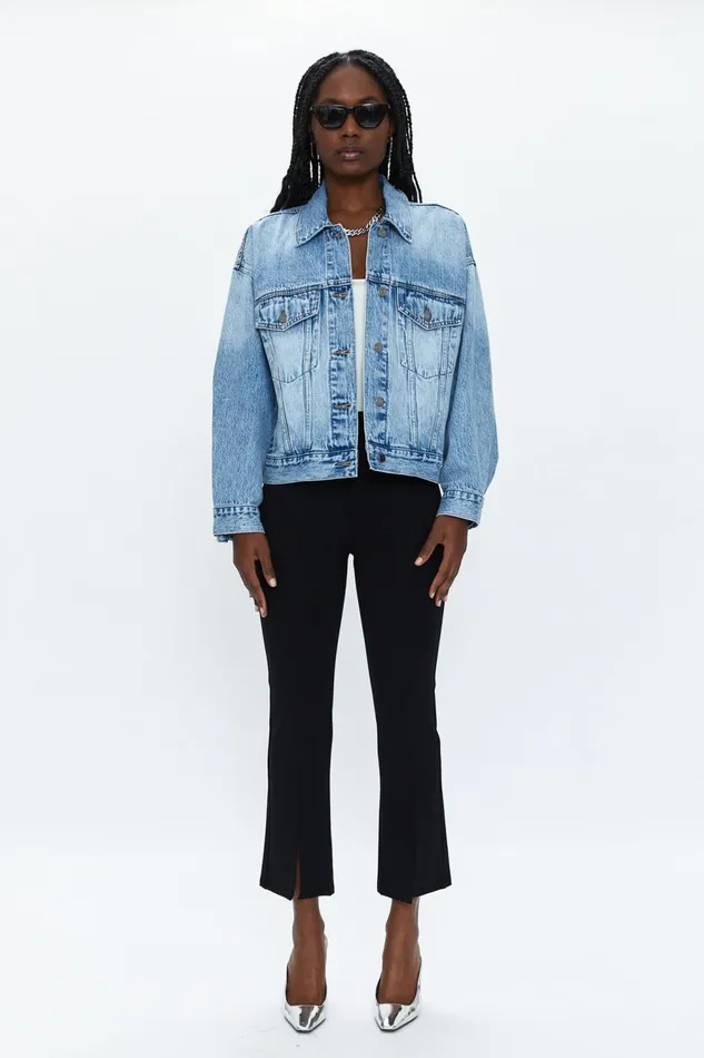 Pistola Denim Margot Oversized Denim Jacket 8211 Dover Women Denim