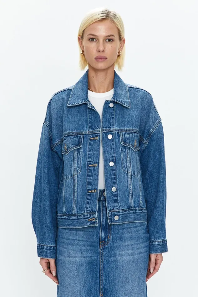 Pistola Denim Margot Oversized Denim Jacket 8211 Maui Women Denim