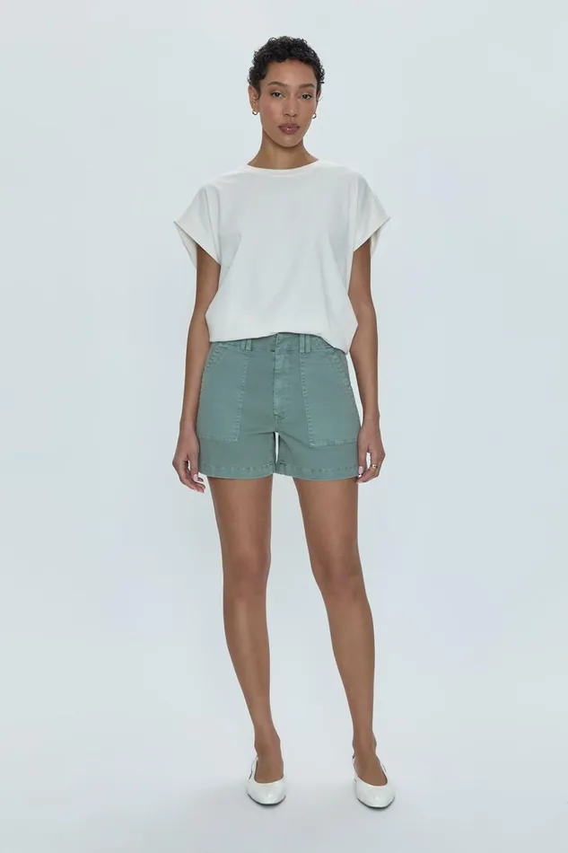 Pistola Denim Marissa High Rise Utility Short 8211 Bluff Women Shorts and Skirts