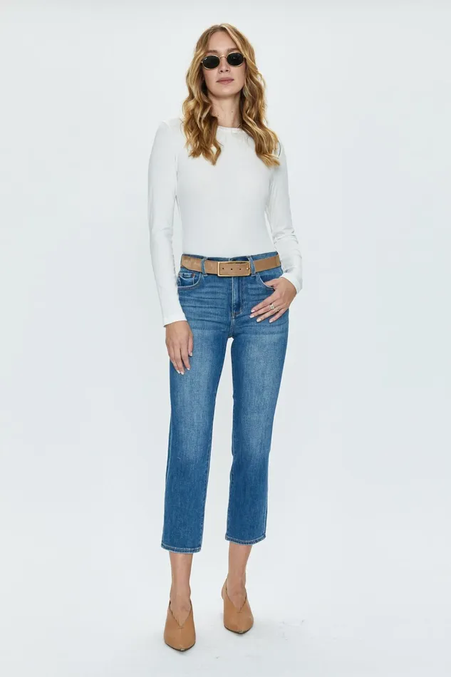Pistola Denim Monroe High Rise Slim Cigarette 8211 Indio Women Denim