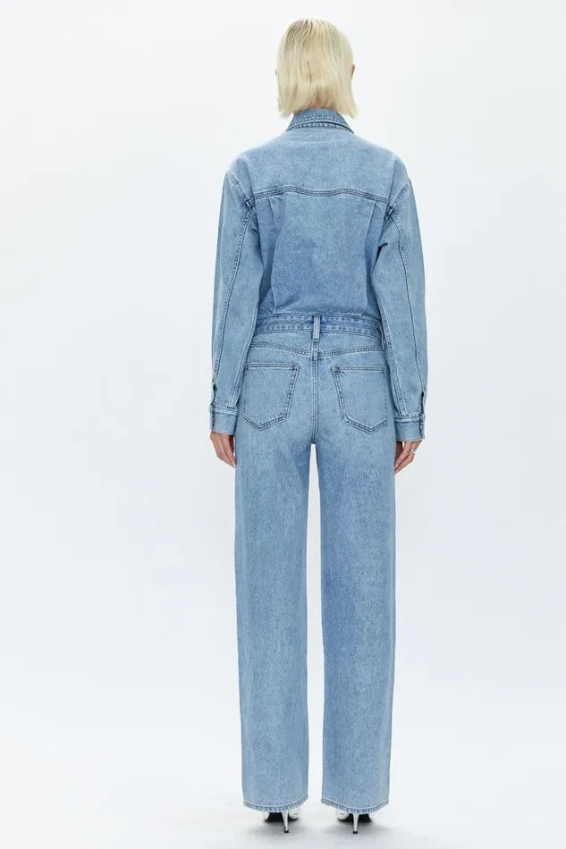 Pistola Denim Nikkie Long Sleeve Jumpsuit 8211 Savoy Women Jumpsuits and Rompers